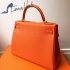 Hermes kelly 32 cm original togo leather orange